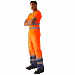 Regatta Professional Mens Hi-Vis Safety T-Shirt - S, Orange