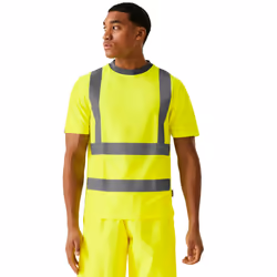 Regatta Professional Mens Hi-Vis Safety T-Shirt - 4XL, Yellow
