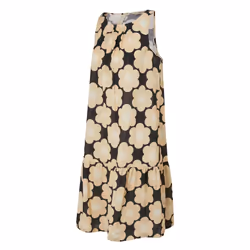 Regatta Womens/Ladies Orla Kiely Sixties Daisy Sleeveless Summer Dress - 10 UK, Black