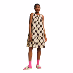 Regatta Womens/Ladies Orla Kiely Sixties Daisy Sleeveless Summer Dress - 10 UK, Black