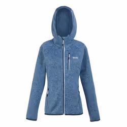 Regatta Womens/Ladies Newhill Marl Hooded Fleece Jacket - 10 UK, Coronet Blue/Clear Sky