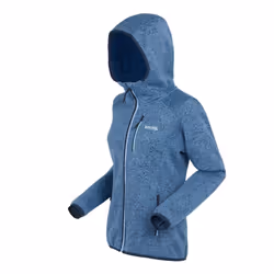 Regatta Womens/Ladies Newhill Marl Hooded Fleece Jacket - 10 UK, Coronet Blue/Clear Sky