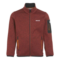 Regatta Childrens/Kids Newhill Fleece Jacket - 9-10 Years, Red Ochre/Black