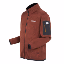 Regatta Childrens/Kids Newhill Fleece Jacket - 9-10 Years, Red Ochre/Black