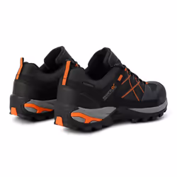 Regatta Mens Samaris III Low Walking Shoes - 6.5 UK, Granite/Blaze Orange