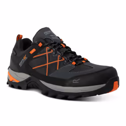 Regatta Mens Samaris III Low Walking Shoes - 6 UK, Granite/Blaze Orange