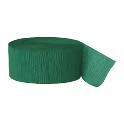 Amscan Crepe Paper Roll Streamers - One Size, Festive Green