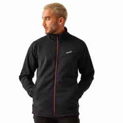 Regatta Mens Rivake Full Zip Fleece Jacket - 3XL, Navy/Fox