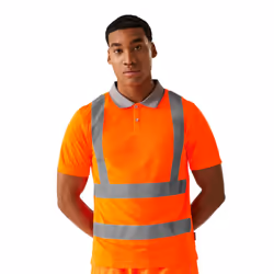Regatta Mens Pro Hi-Vis Polo Shirt - L, Orange