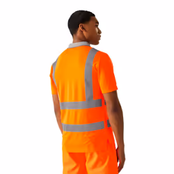 Regatta Mens Pro Hi-Vis Polo Shirt - L, Orange