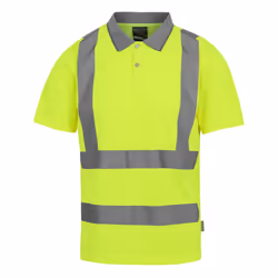 Regatta Mens Pro Hi-Vis Polo Shirt - L, Yellow