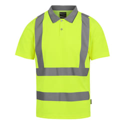 Regatta Mens Pro Hi-Vis Polo Shirt - L, Yellow