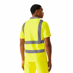Regatta Mens Pro Hi-Vis Polo Shirt - L, Yellow