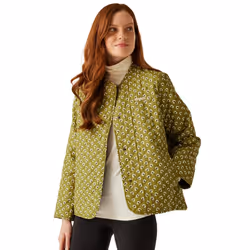Regatta Womens/Ladies Orla Kiely Daisy Quilted Jacket - 10 UK, Clover Green