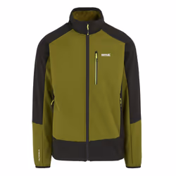 Regatta Mens Moutdale Soft Shell Jacket - XL, Nephrite Green/Black