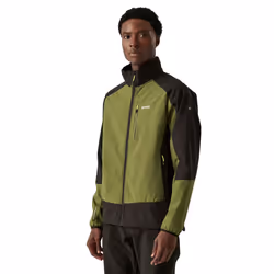 Regatta Mens Moutdale Soft Shell Jacket - XL, Nephrite Green/Black