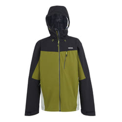 Regatta Mens Birchdale Waterproof Hooded Jacket - 3XL, Nephrite Green/Black