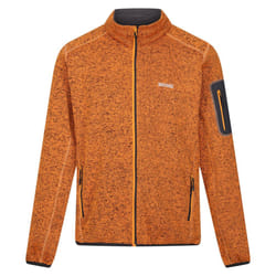Regatta Mens Newhill Marl Full Zip Fleece Jacket - XXL, Orange Pepper