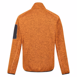 Regatta Mens Newhill Marl Full Zip Fleece Jacket - XXL, Orange Pepper