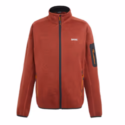 Regatta Mens Newhill Marl Full Zip Fleece Jacket - S, Red Ochre