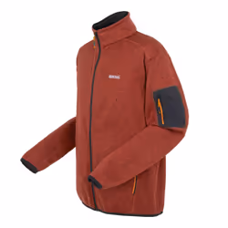 Regatta Mens Newhill Marl Full Zip Fleece Jacket - S, Red Ochre