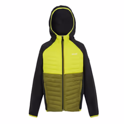 Regatta Childrens/Kids Kielder VIII Hybrid Jacket - 13 Years, Black/Citron Lime