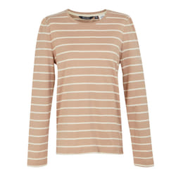 Regatta Womens/Ladies Federica II Stripe Long-Sleeved T-Shirt - 18 UK, Warm Taupe/Light Vanilla