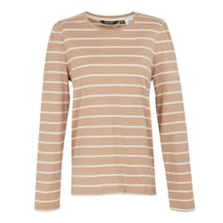 Regatta Womens/Ladies Federica II Stripe Long-Sleeved T-Shirt - 12 UK, Warm Taupe/Light Vanilla