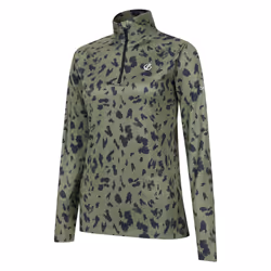 Dare 2B Womens/Ladies Divulge Dash Print Core Stretch Midlayer - 16 UK, Olivine Green
