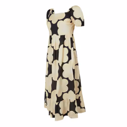 Regatta Womens/Ladies Orla Kiely Sixties Daisy Summer Midi Dress - 14 UK, Black
