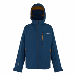 Regatta Mens Hewitts X Colour Block Soft Shell Jacket - L, Moonlight Denim/Fox