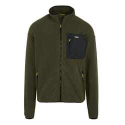 Regatta Mens Frankie Full Zip Fleece Jacket - L, Dark Khaki