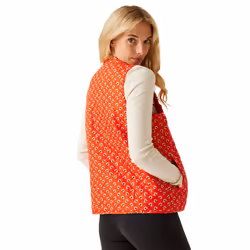 Regatta Womens/Ladies Orla Kiely Clover Quilted Body Warmer - 18 UK, Red
