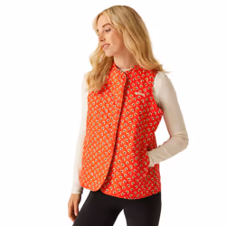 Regatta Womens/Ladies Orla Kiely Clover Quilted Body Warmer - 12 UK, Red