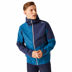 Regatta Mens Deserto II Colour Block Waterproof Jacket - XXL, Moroccan Blue/Navy