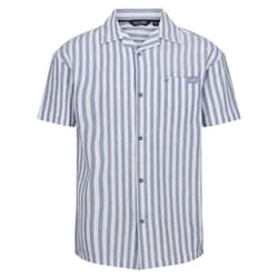 Regatta Mens Shorebay II Stripe Short-Sleeved Shirt - XL, Coronet Blue/White