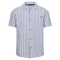 Regatta Mens Shorebay II Stripe Short-Sleeved Shirt - S, Coronet Blue/White
