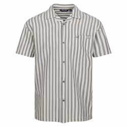 Regatta Mens Shorebay II Stripe Short-Sleeved Shirt - S, Fauna/Antique White