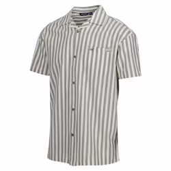 Regatta Mens Shorebay II Stripe Short-Sleeved Shirt - S, Fauna/Antique White