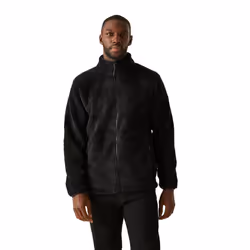 Regatta Mens Midoor Fluffy Fleece Jacket - S, Black