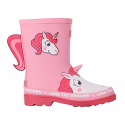 Regatta Childrens/Kids Mudplay II Luna The Unicorn Wellington Boots - 13 UK Child, Pink