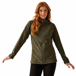 Dare 2B Womens/Ladies Mayse Full Zip Fleece Jacket - 10 UK, Dark Khaki Marl