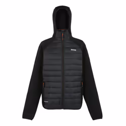 Regatta Mens Newhill Quilted Hybrid Jacket - L, Black