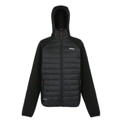 Regatta Mens Newhill Quilted Hybrid Jacket - L, Black