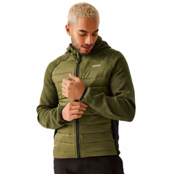 Regatta Mens Newhill Quilted Hybrid Jacket - S, Nephrite Green/Black