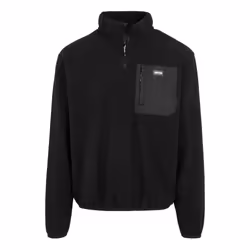 Regatta Mens Frankie Half Zip Fleece Top - M, Black