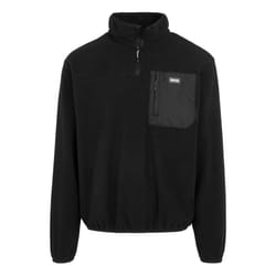 Regatta Mens Frankie Half Zip Fleece Top - XL, Black
