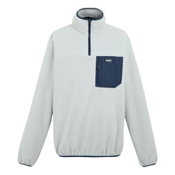 Regatta Mens Frankie Half Zip Fleece Top - 3XL, Silver Grey/Navy