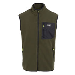 Regatta Mens Frankie Fleece Gilet - M, Dark Khaki