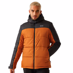 Regatta Mens Nevado VII Insulated Padded Jacket - S, Burnt Copper/Ash